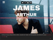 Tablet Screenshot of jamesarthurofficial.com